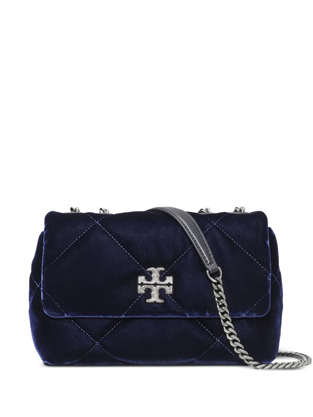 Tory Burch Small Kira Diamond Quilted Velvet Shoulder Bag