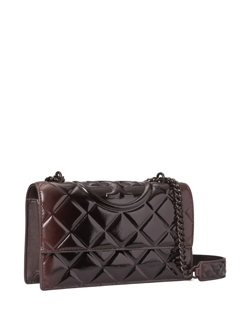 Tory Burch Small Fleming Quilted Patent Shoulder Bag