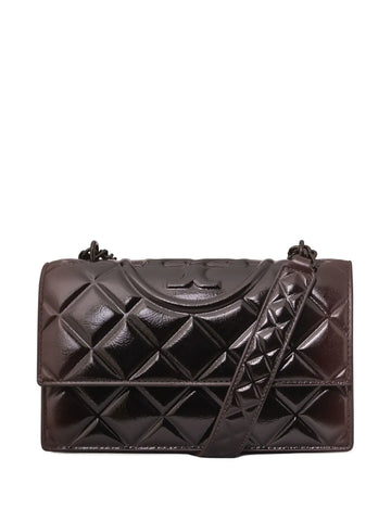 Tory Burch Small Fleming Quilted Patent Shoulder Bag