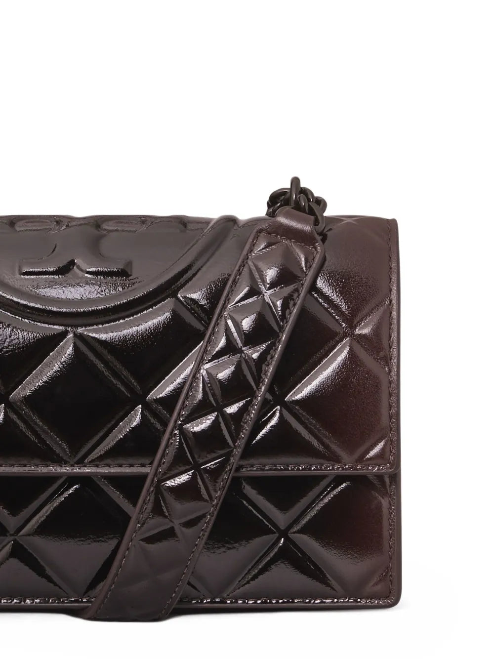Tory Burch Small Fleming Quilted Patent Shoulder Bag
