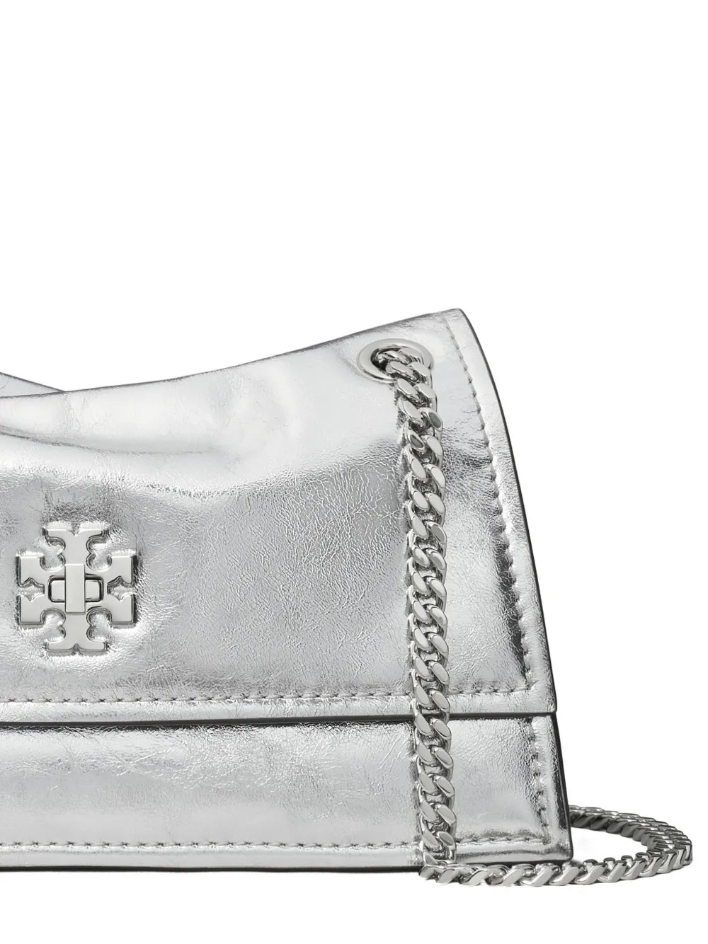 Tory Burch Mini Kira Turn Lock Metallic Shoulder Bag