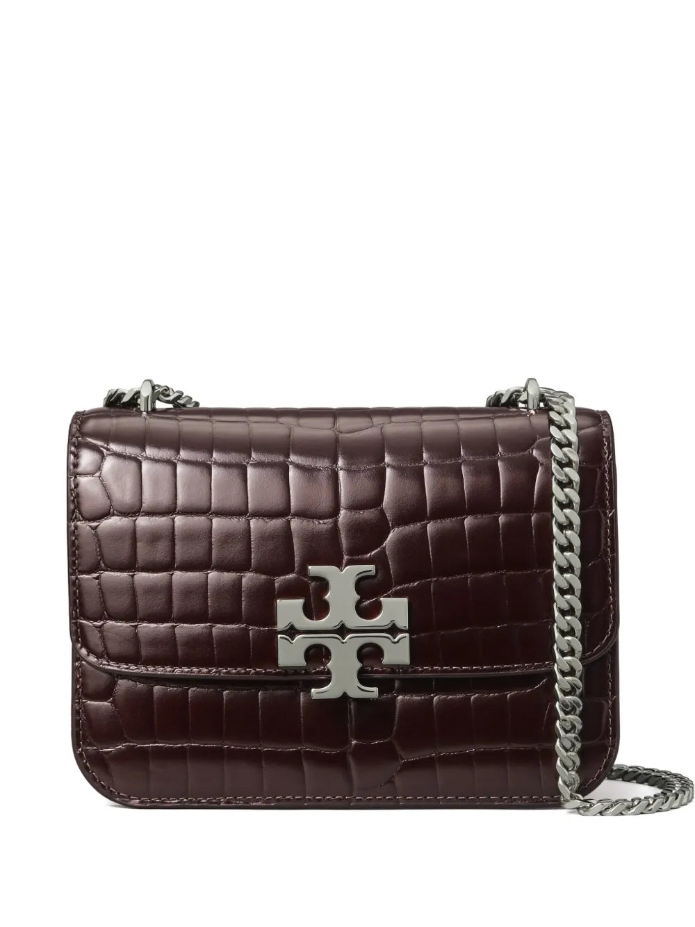 Tory Burch Small Eleanor Croc Embossed Shoulder Bag
