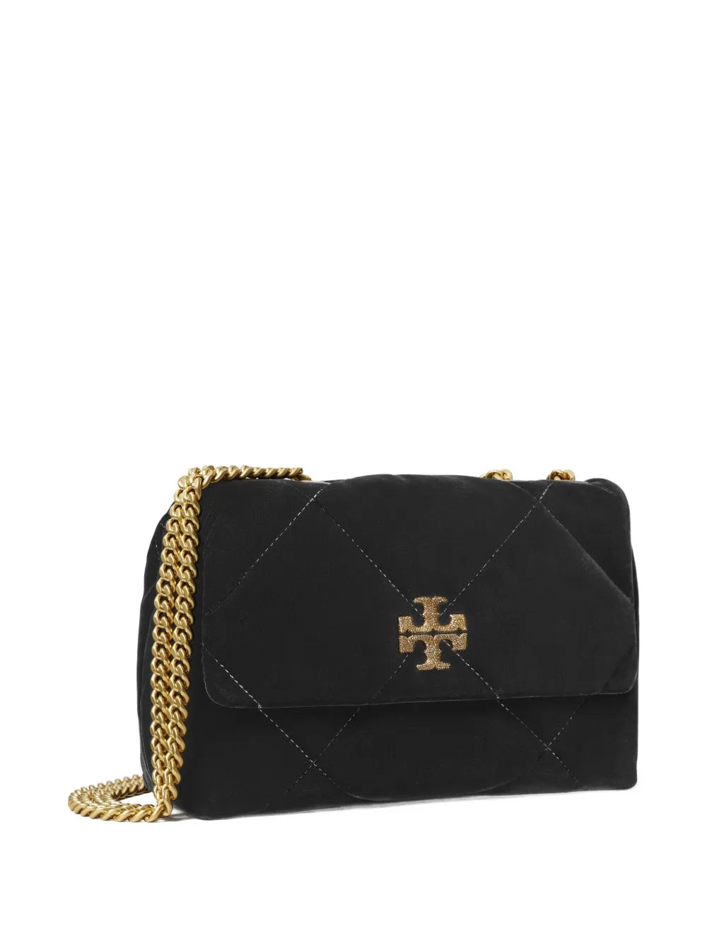 Tory Burch Small Kira Diamond Quilted Velvet Shoulder Bag