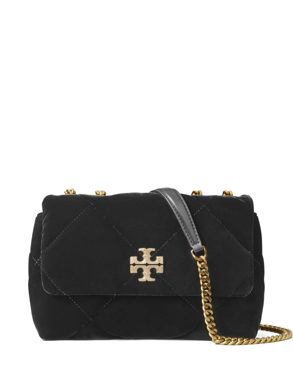 Tory Burch Small Kira Diamond Quilted Velvet Shoulder Bag