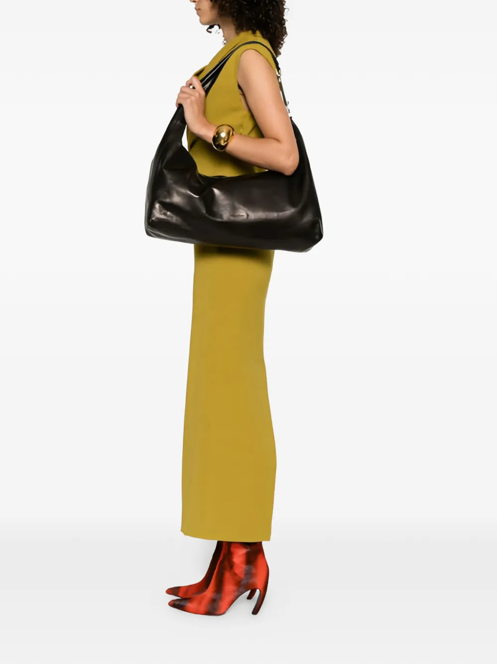 Rick Owens Gemini Leather Shoulder Bag