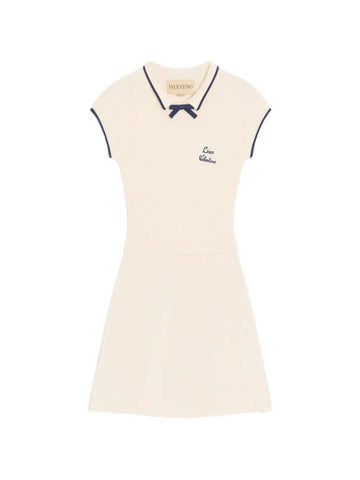 Valentino Garavani Bow Knitted Mini Dress
