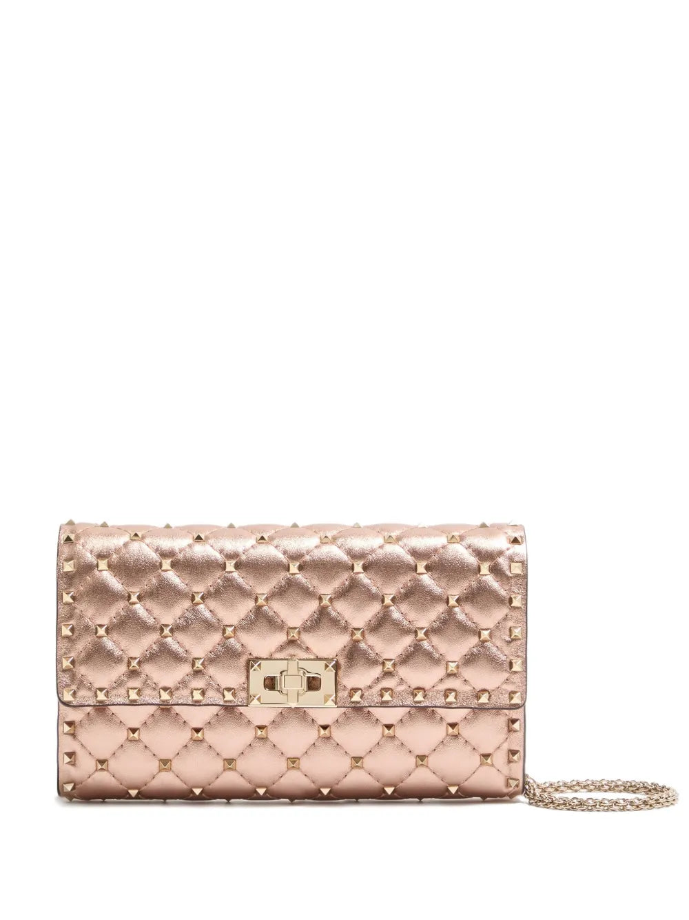 Valentino Garavani Rockstud Spike Quilted Clutch Bag
