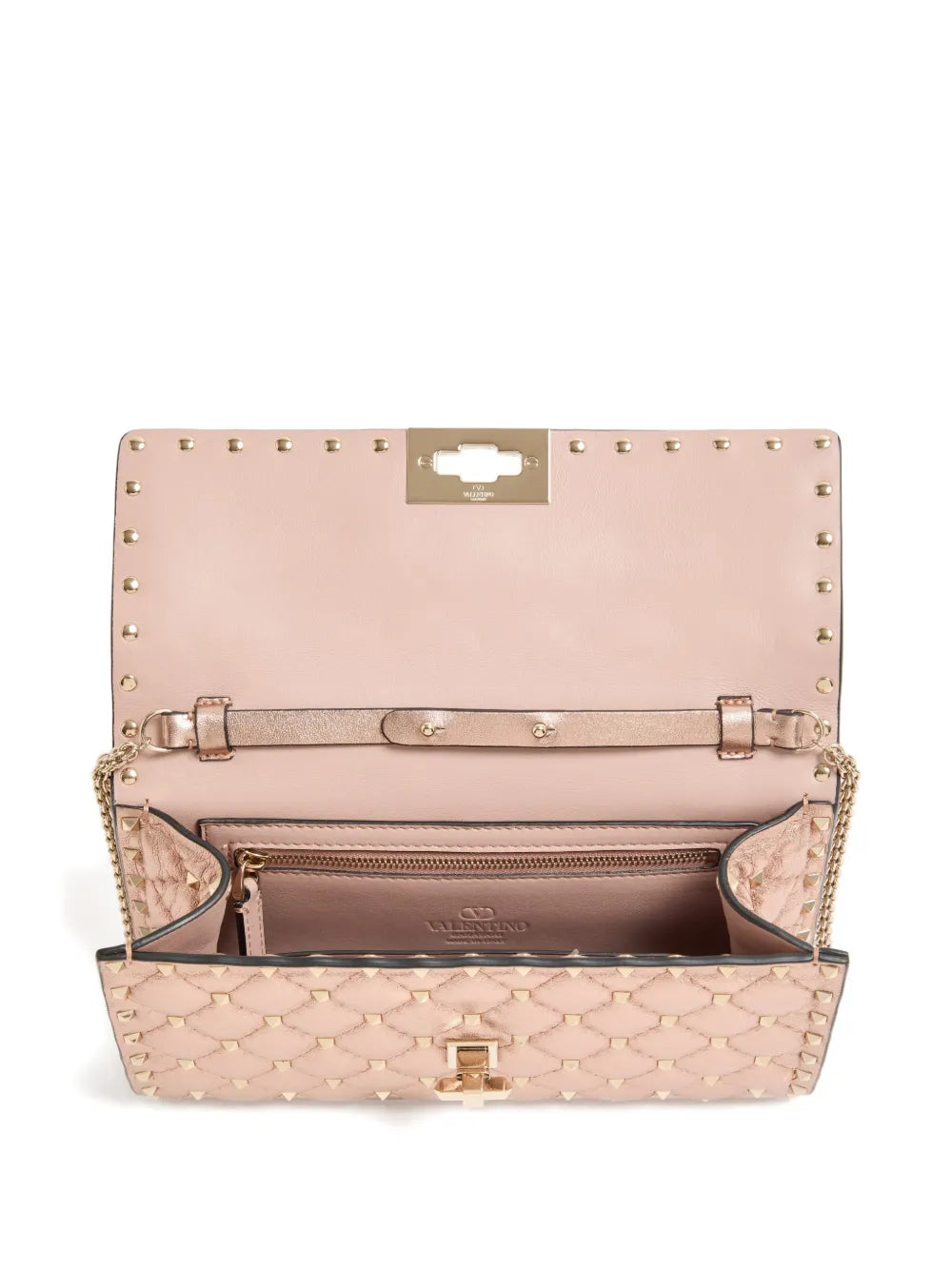 Valentino Garavani Rockstud Spike Quilted Clutch Bag