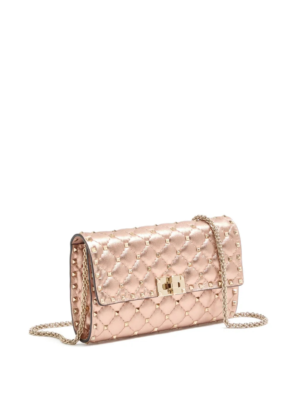 Valentino Garavani Rockstud Spike Quilted Clutch Bag