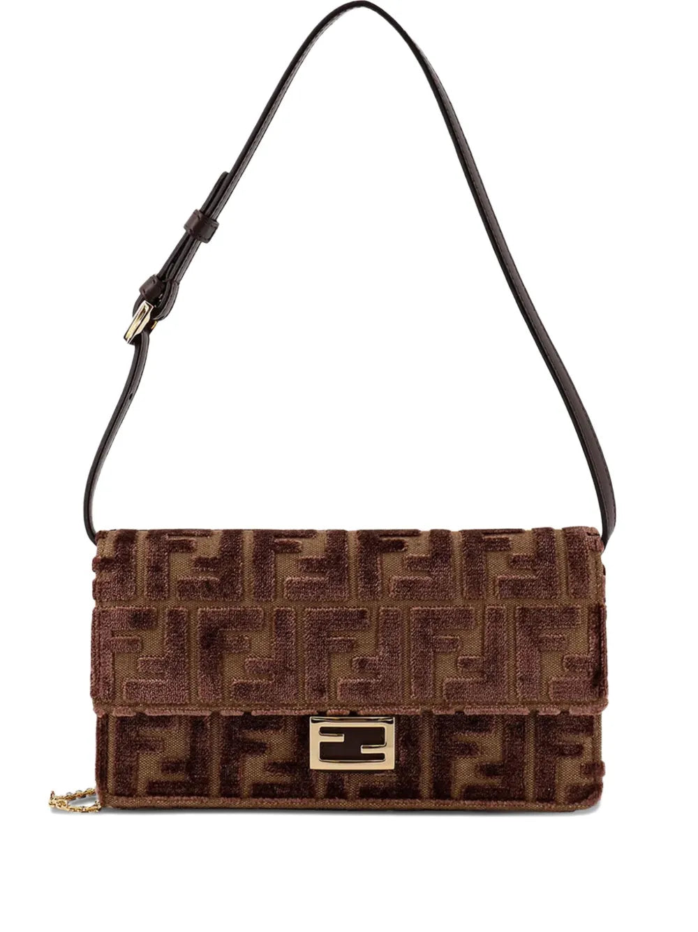 Fendi Ff Motif Chain Shoulder Bag