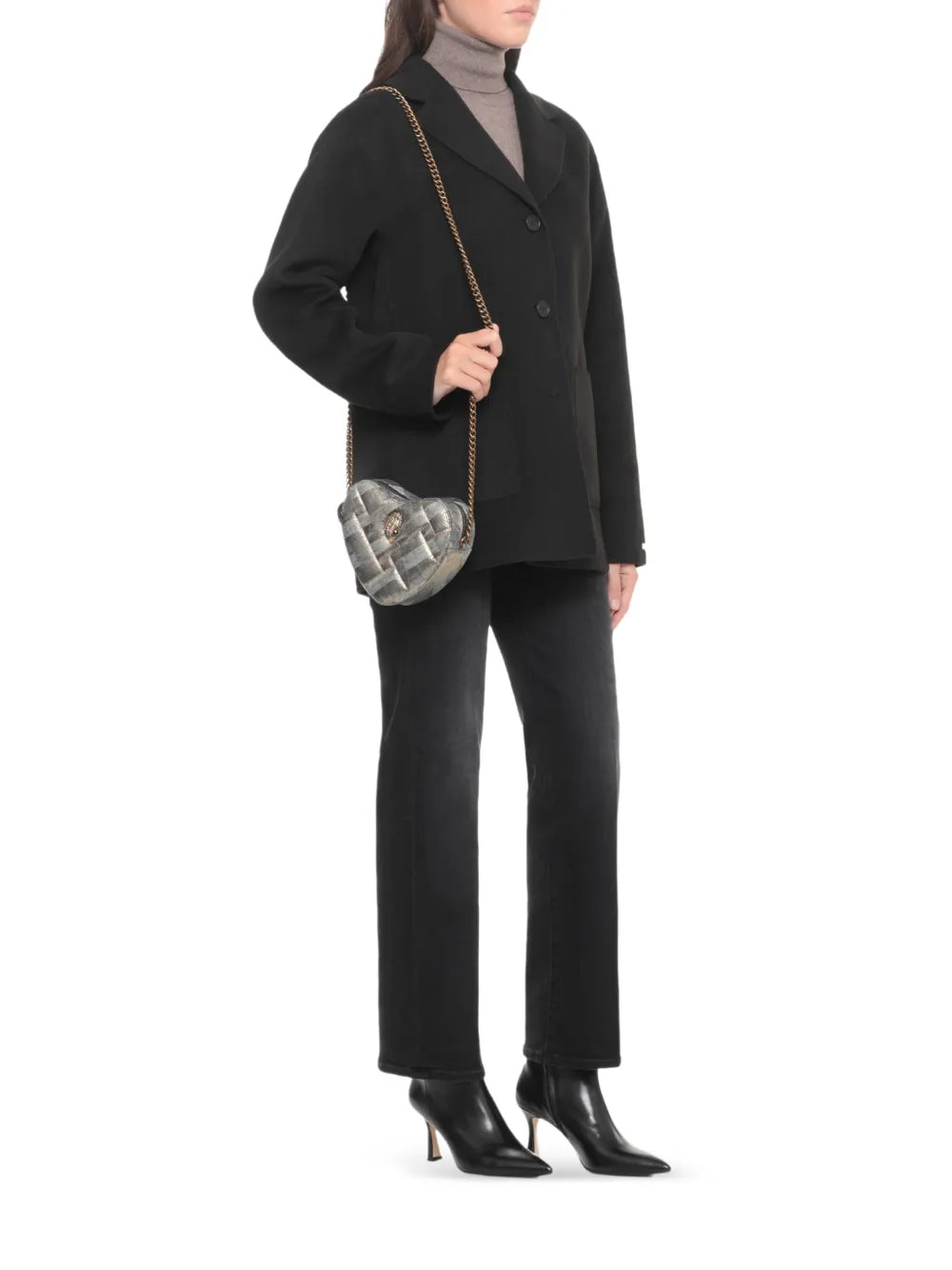 Kurt Geiger London Quilted Heart Mini Bag