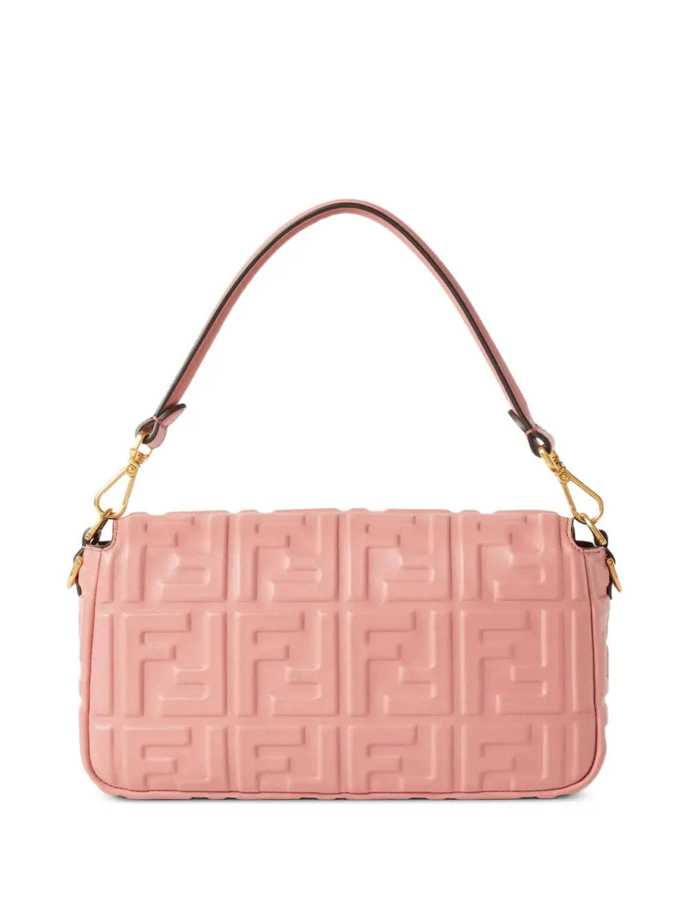 Fendi Baguette Ff Motif Embossed Shoulder Bag