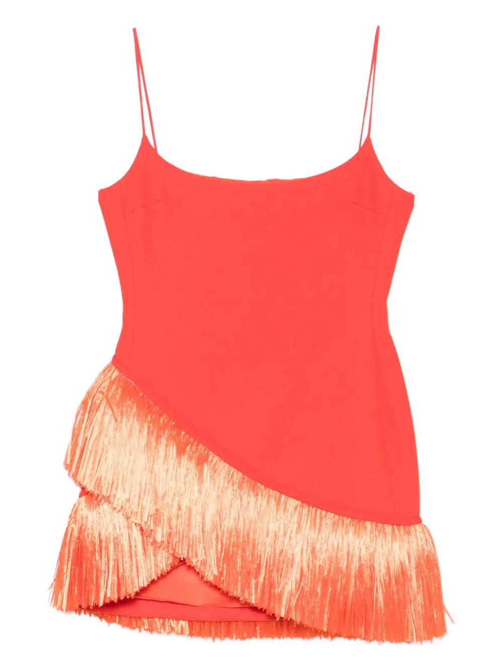 David Koma Fringed Detail Mini Dress