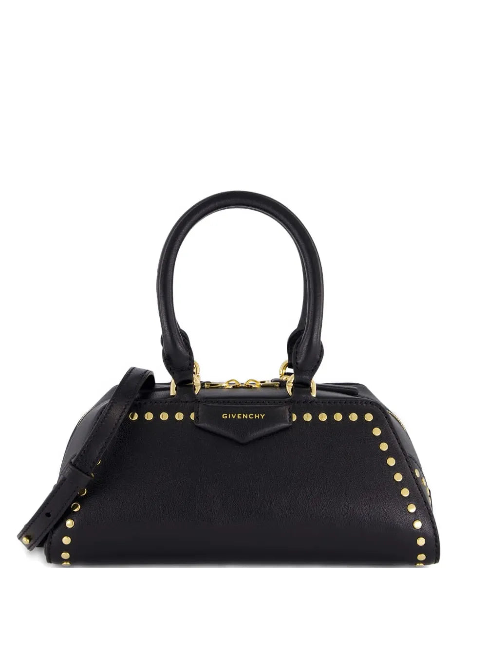 Givenchy Studded Top Handle Leather Shoulder Bag