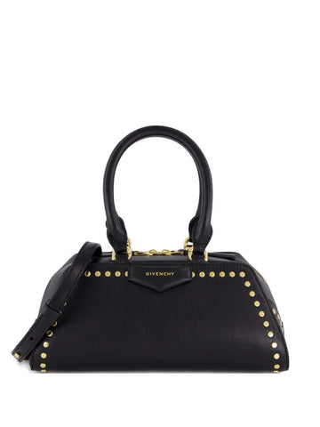 Givenchy Studded Top Handle Leather Shoulder Bag
