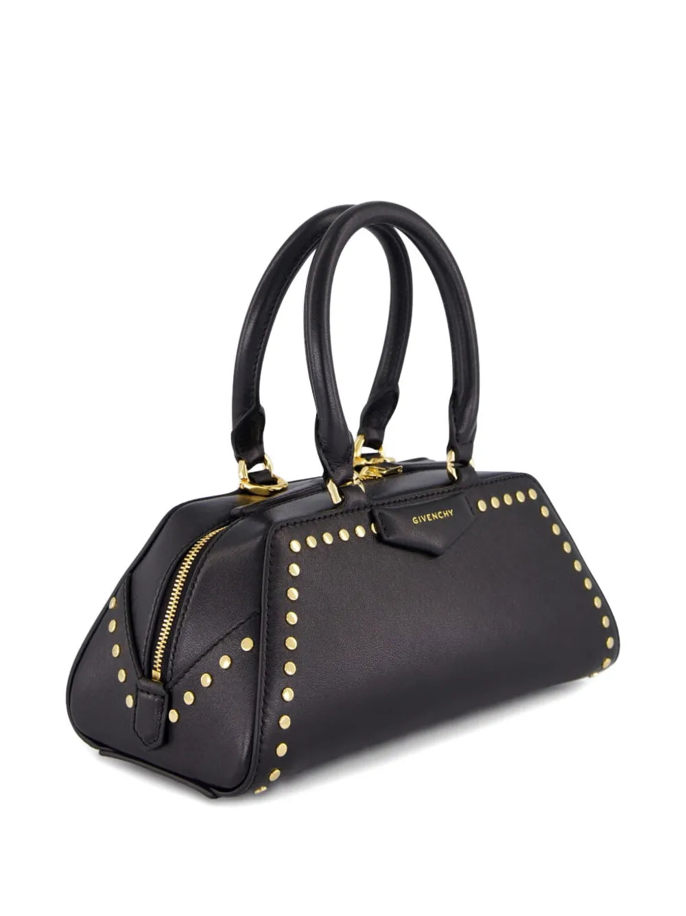 Givenchy Studded Top Handle Leather Shoulder Bag