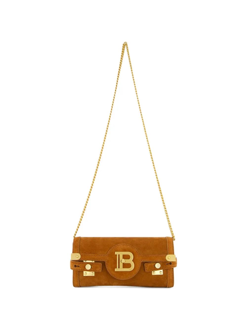 Balmain B Buzz 23 Suede Shoulder Bag