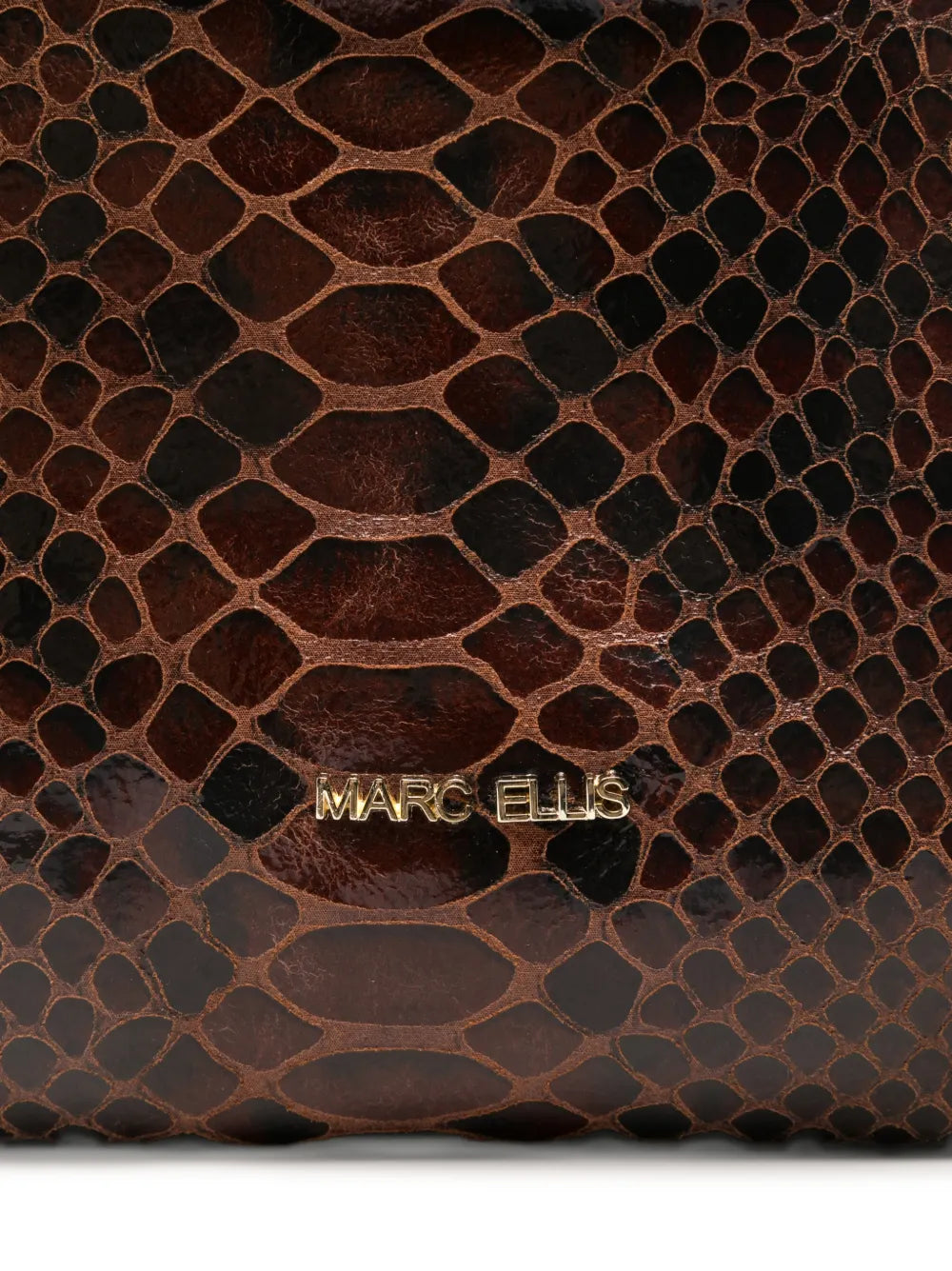 Marc Ellis Arlena S Py Logo Lettering Clutch
