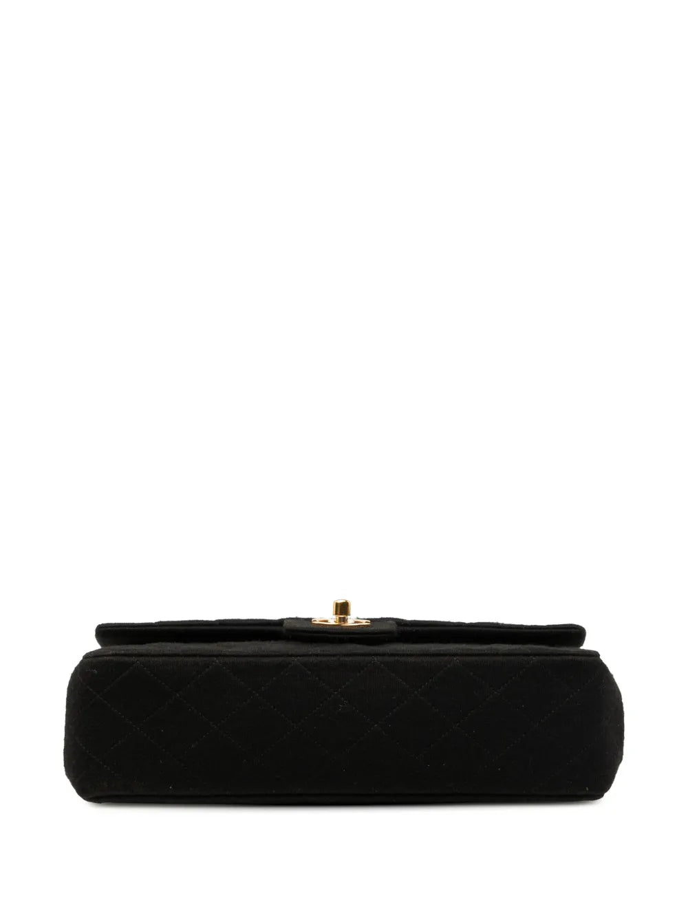 Chanel Pre Owned 1989 1991 Medium Classic Jersey Double Flap Shoulder Bag