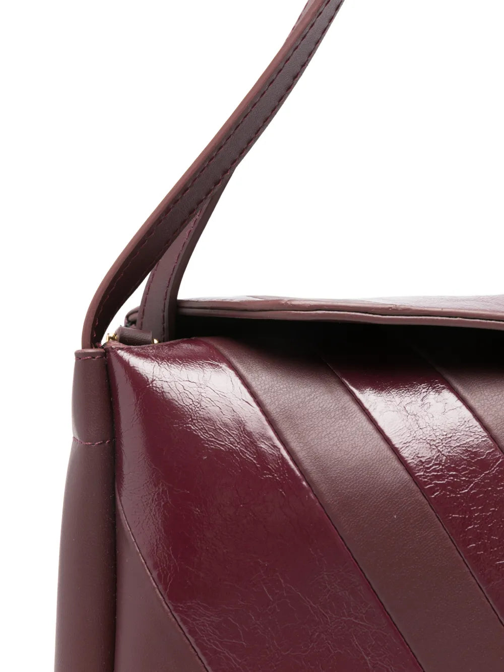 Themoire Eudora Diagonal Stripe Shoulder Bag