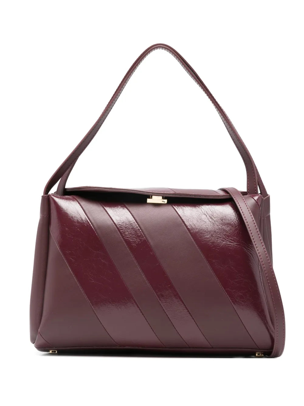 Themoire Eudora Diagonal Stripe Shoulder Bag