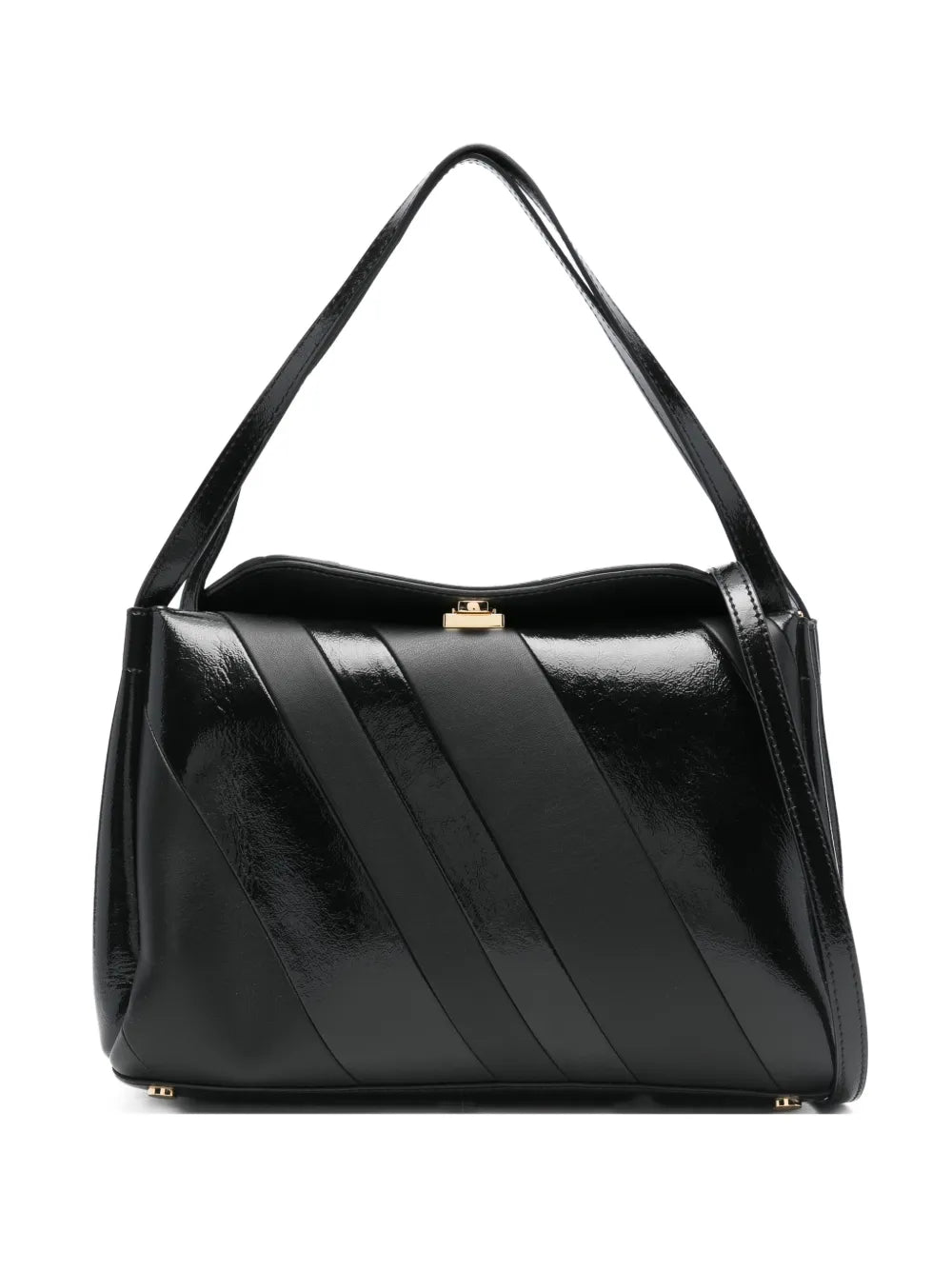 Themoire Eudora Diagonal Stripe Shoulder Bag