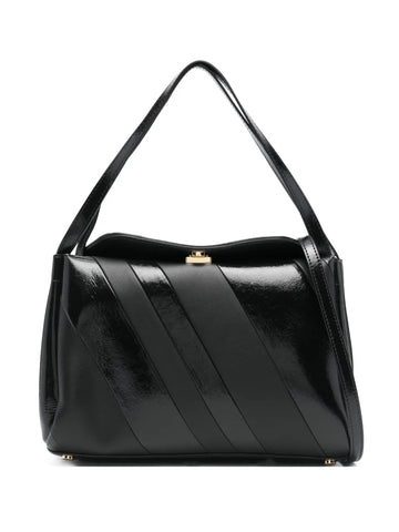 Themoire Eudora Diagonal Stripe Shoulder Bag
