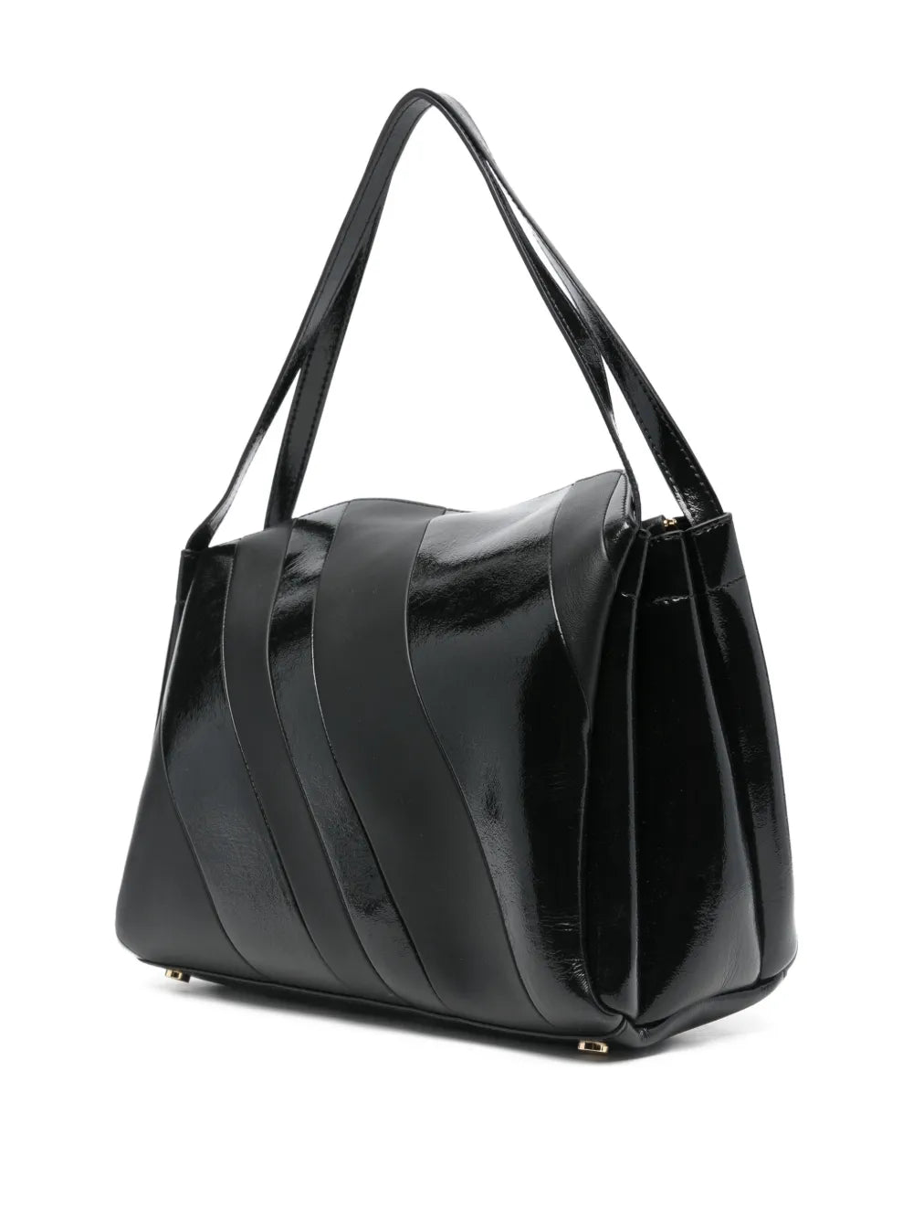 Themoire Eudora Diagonal Stripe Shoulder Bag