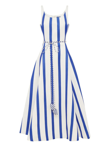 Leo Lin Serafina Striped Maxi Dress