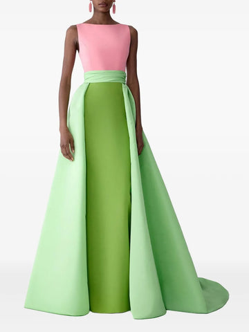 Carolina Herrera Boat Neck Maxi Dress