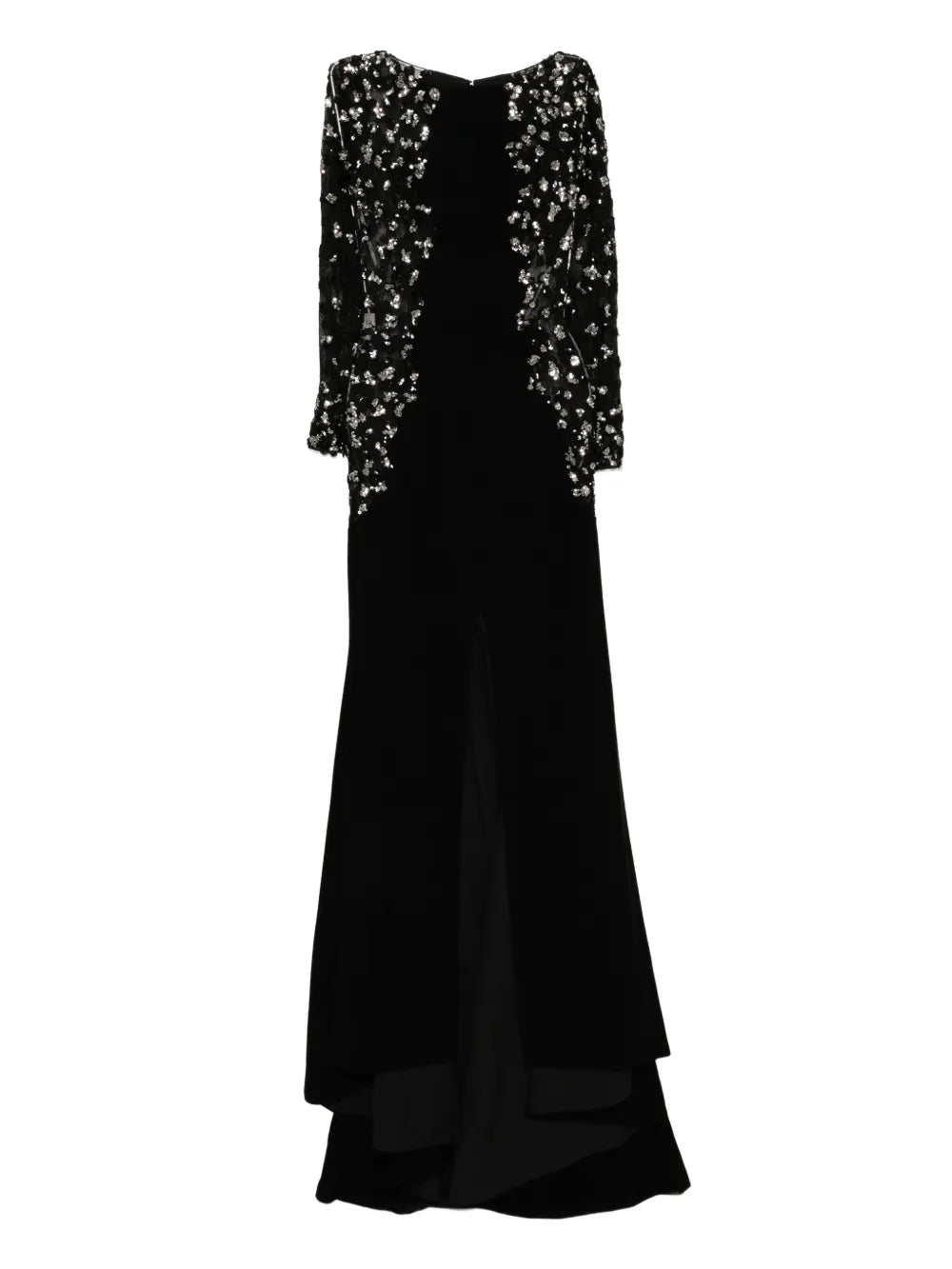 Saiid Kobeisy Embellished Slit Long Dress