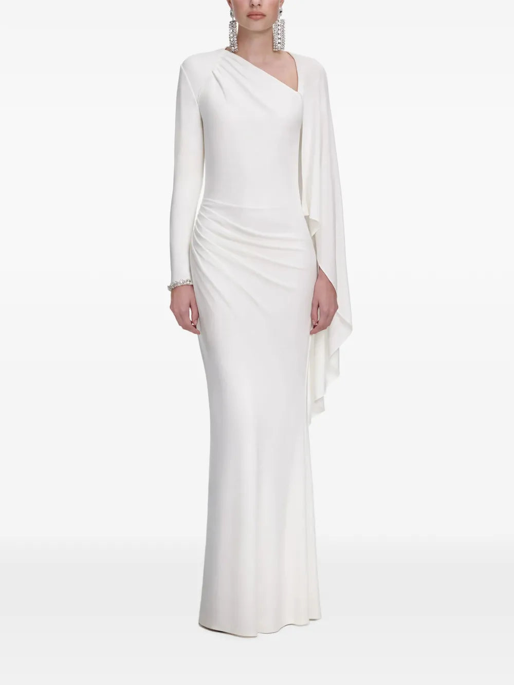 Self Portrait Draped Maxi Dress