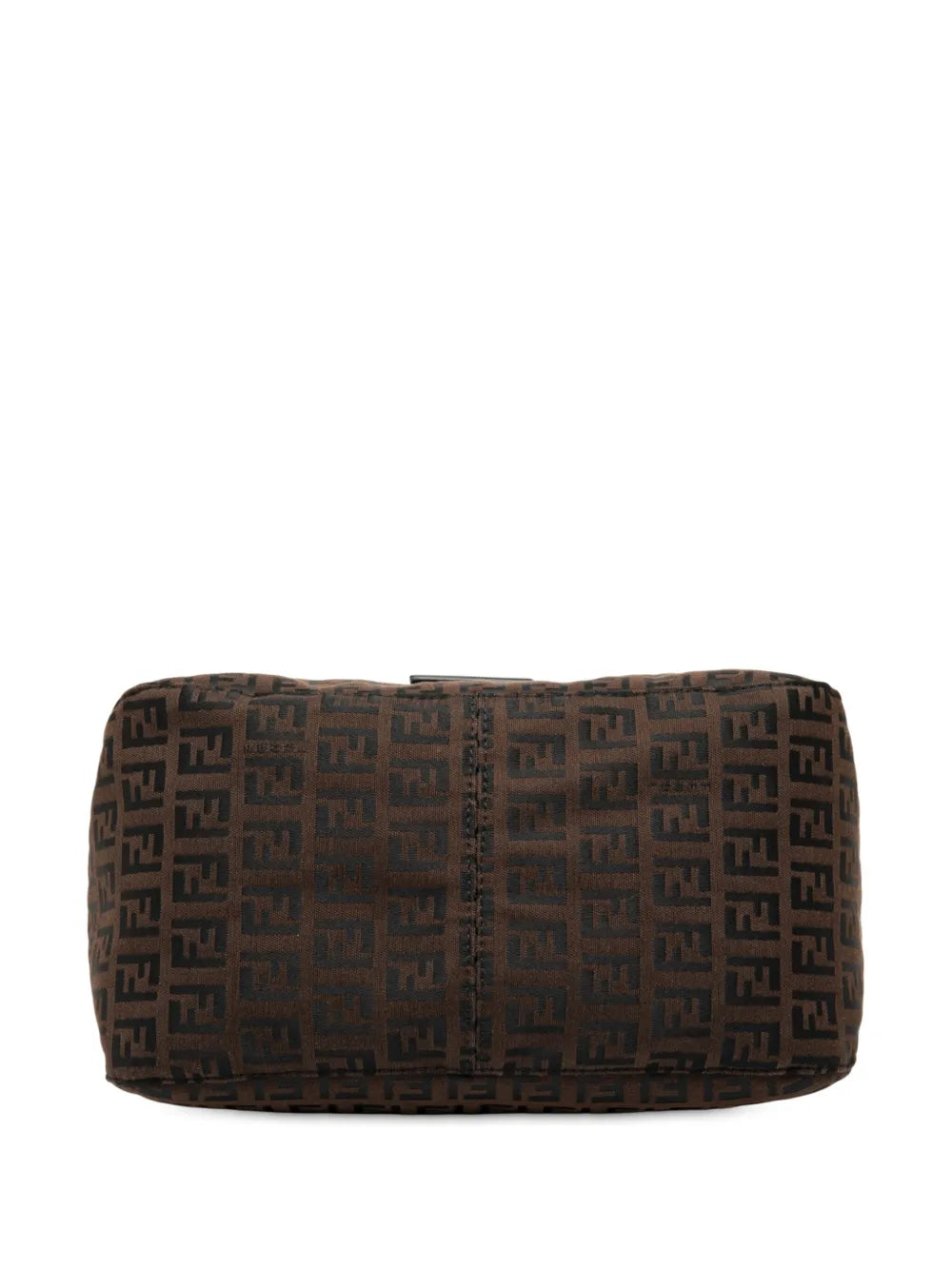 Fendi Pre Owned 2000 2010 Zucchino Canvas Double Flap Mamma Shoulder Bag