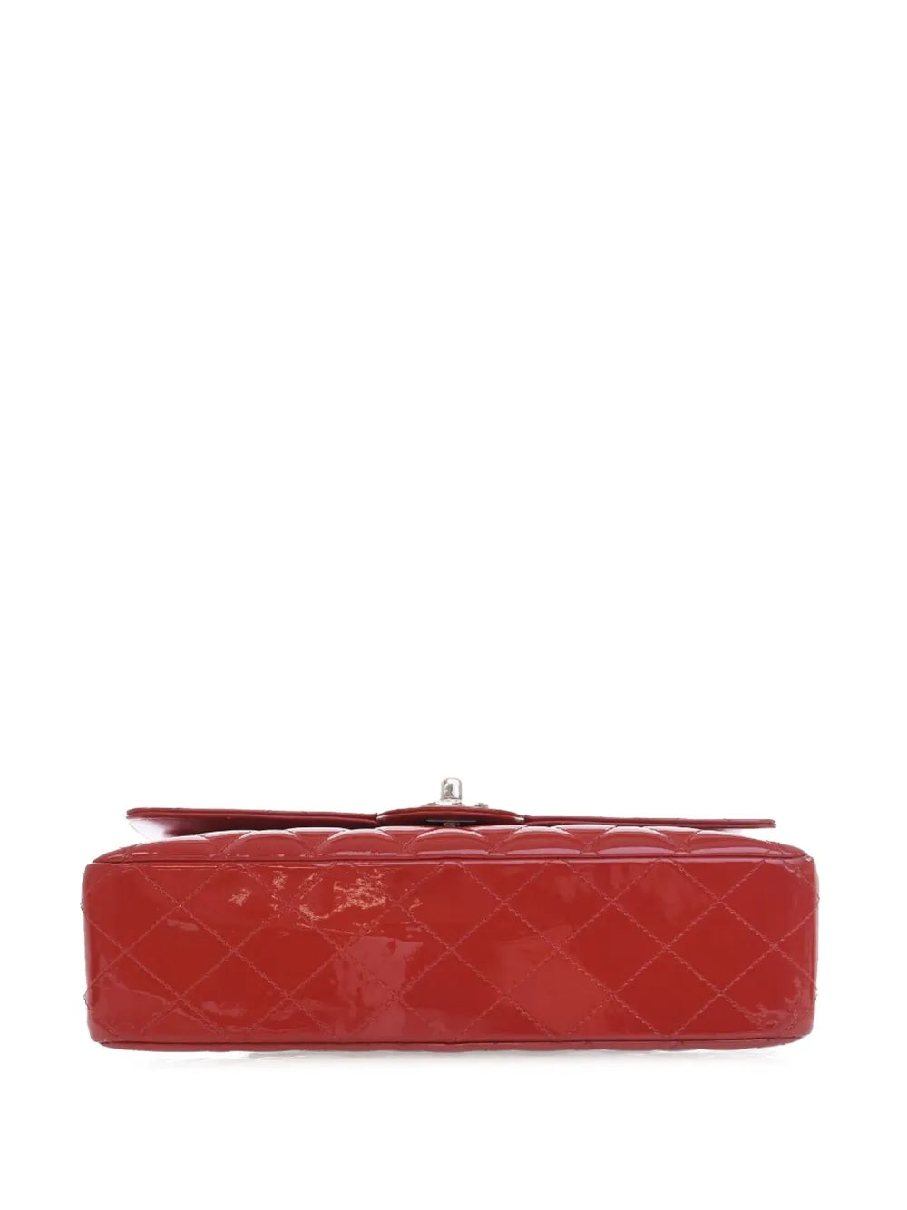 Chanel Pre Owned 2009 2010 Medium Classic Patent Double Flap Shoulder Bag