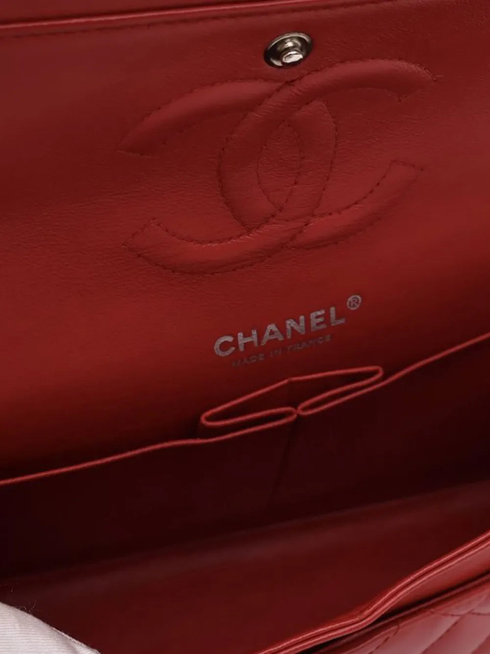 Chanel Pre Owned 2009 2010 Medium Classic Patent Double Flap Shoulder Bag