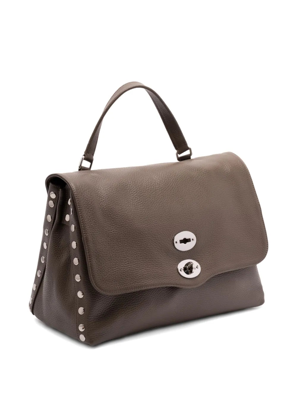 Zanellato Medium Postina Studded Turn Lock Tote Bag