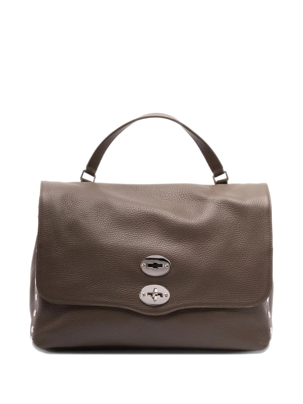 Zanellato Medium Postina Studded Turn Lock Tote Bag