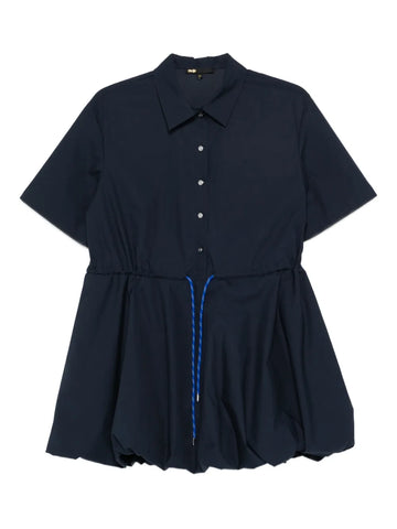 Maje Drawstring Mini Dress