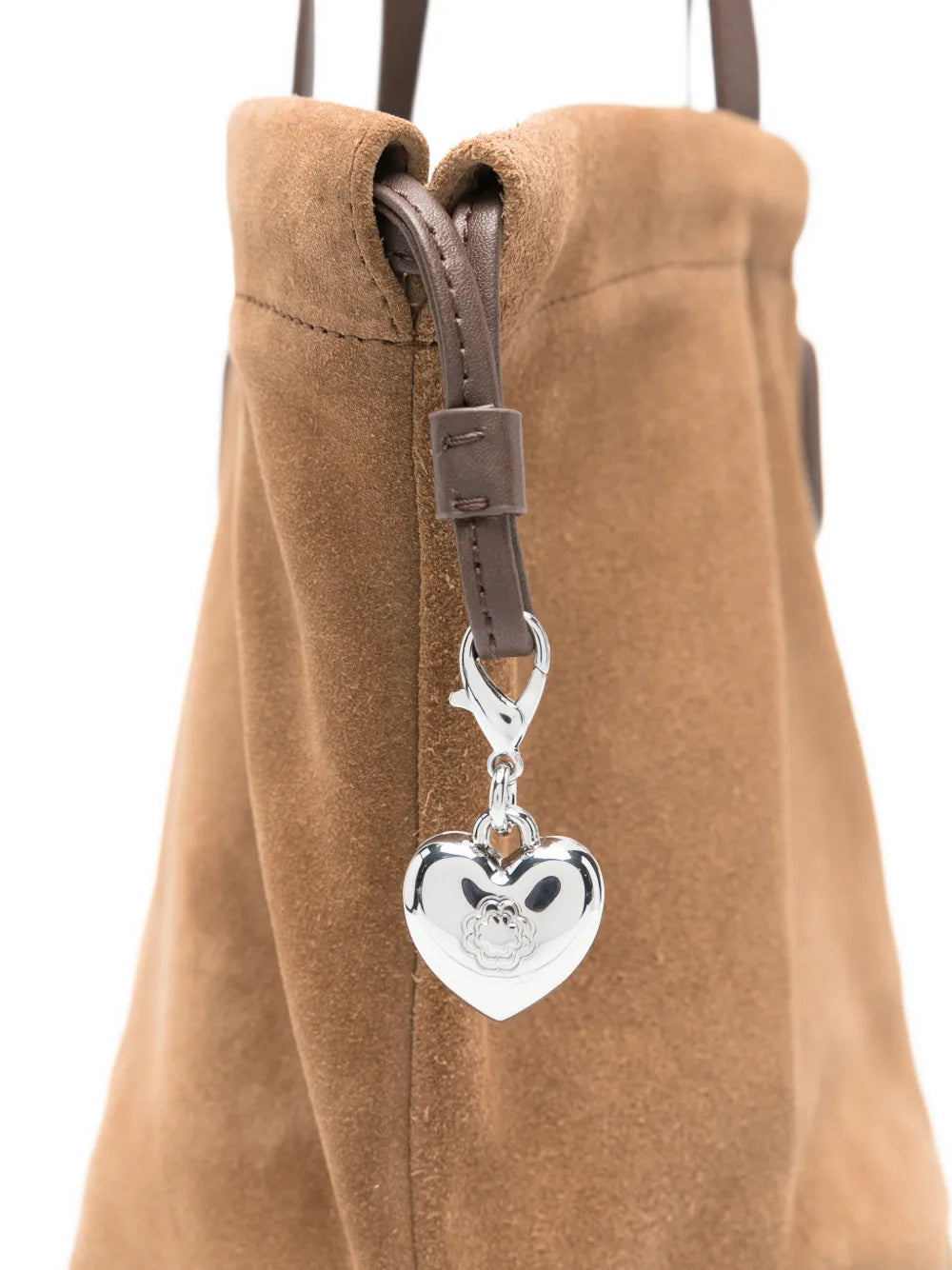 Maje Heart Charm Shoulder Bag