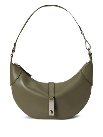 Polo Ralph Lauren Logo Detail Leather Shoulder Bag