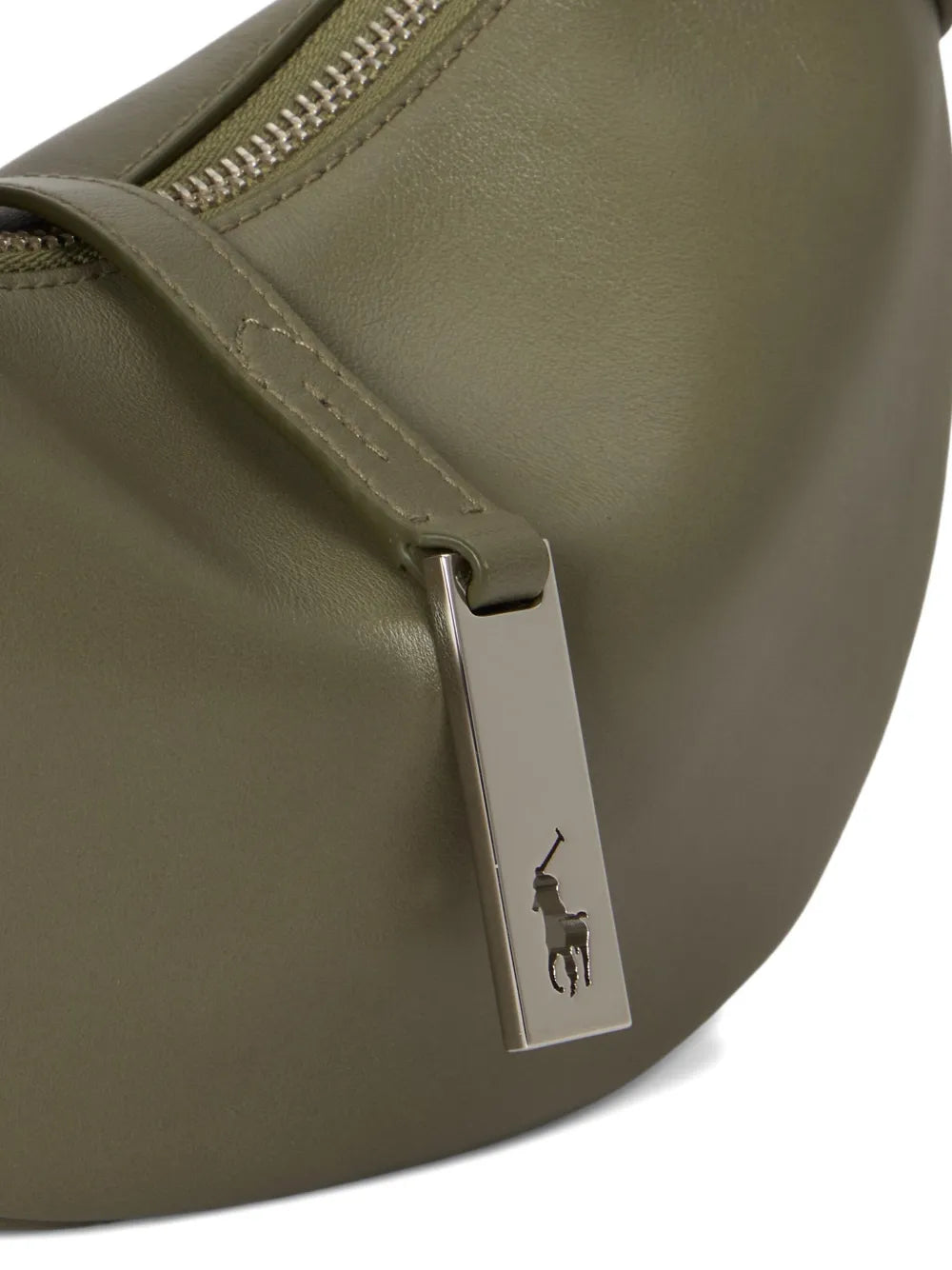 Polo Ralph Lauren Logo Detail Leather Shoulder Bag