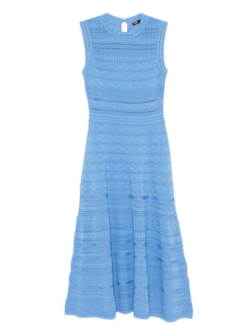 Maje Openwork Knitted Dress