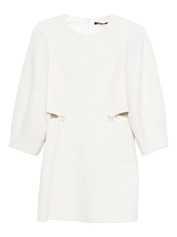 Maje Cut Out Bow Cotton Dress