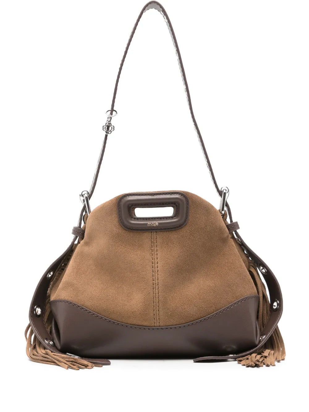 Maje Miss M Fringed Strap Shoulder Bag