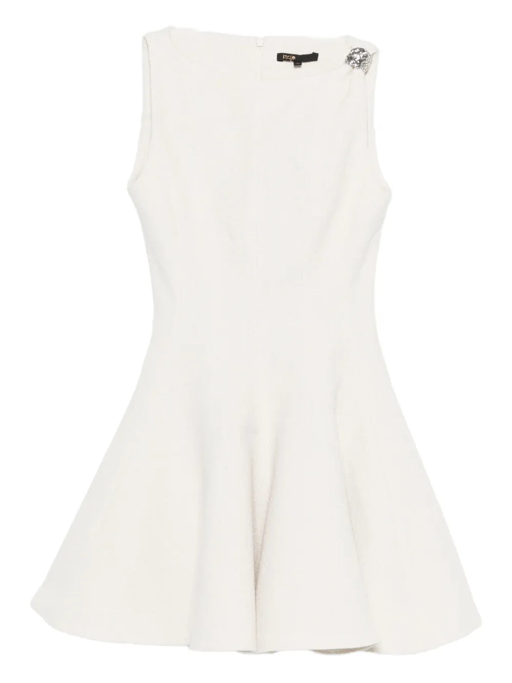 Maje Buckle Applique Cotton Dress