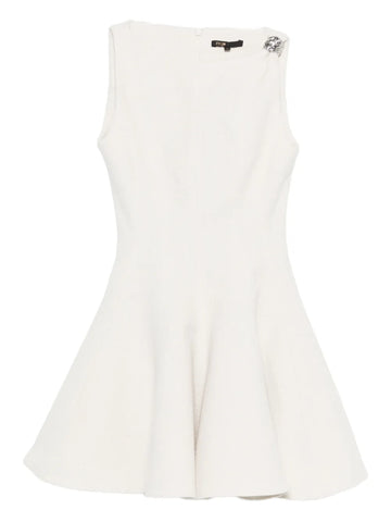 Maje Buckle Applique Cotton Dress