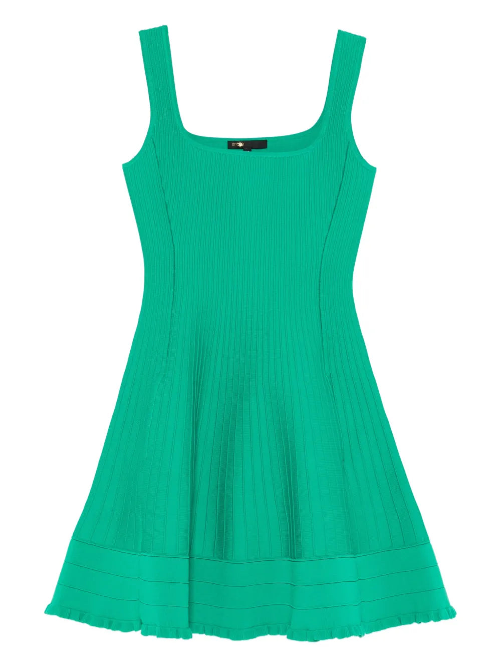 Maje Square Neck Sleeveless Mini Dress