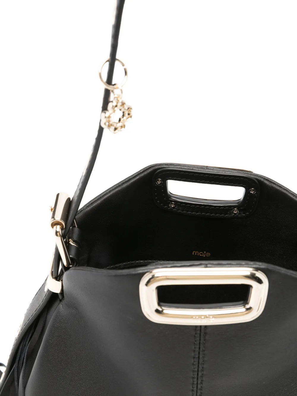 Maje Miss M Fringe Hardware Shoulder Bag