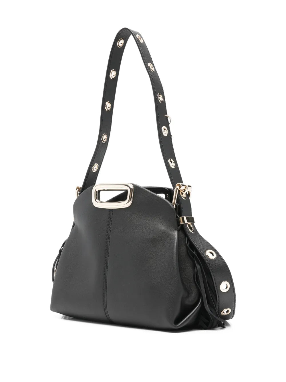 Maje Miss M Fringe Hardware Shoulder Bag