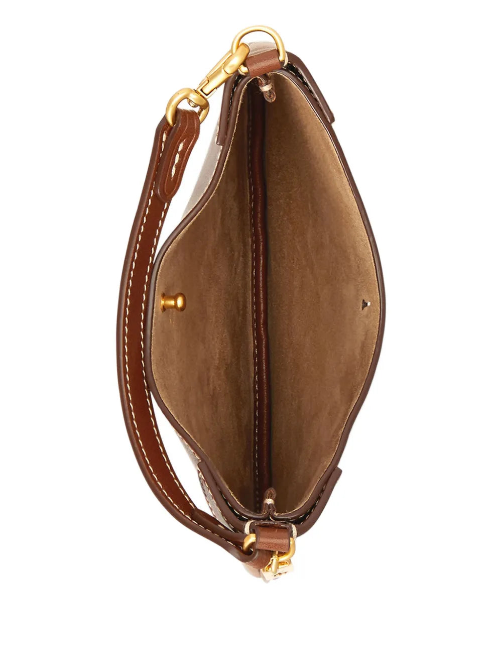 Polo Ralph Lauren Pony Plaque Leather Shoulder Bag